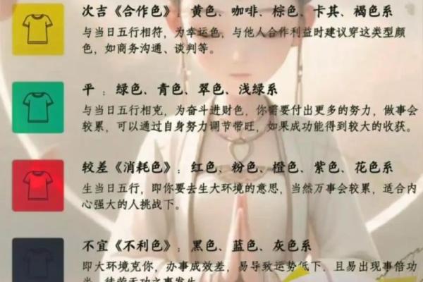 五行穿衣搭配每日指南2024.9.30 2024年9月30日五行穿衣颜色指南