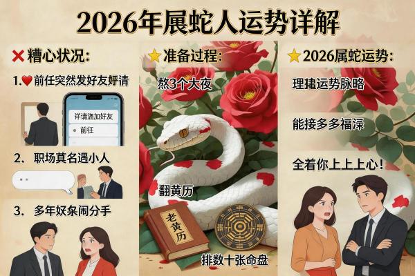 2026年属蛇人财运如何？事业升迁有贵人吗？
